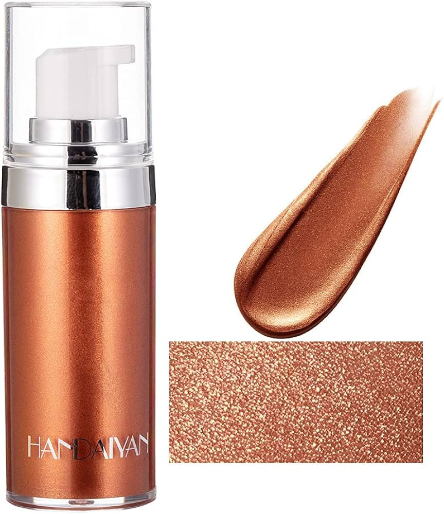 Face Body Luminizer, Liquid Highlighter Makeup, Face Body Shimmer Glow Illuminator, Bronzer Smoot... | Amazon (US)