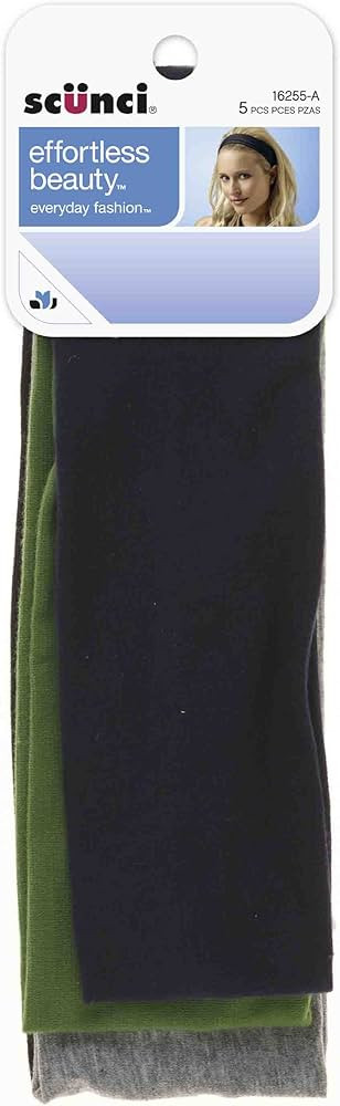 Scunci Effortless Beauty Wide Stretch Basic Headwraps | Amazon (US)