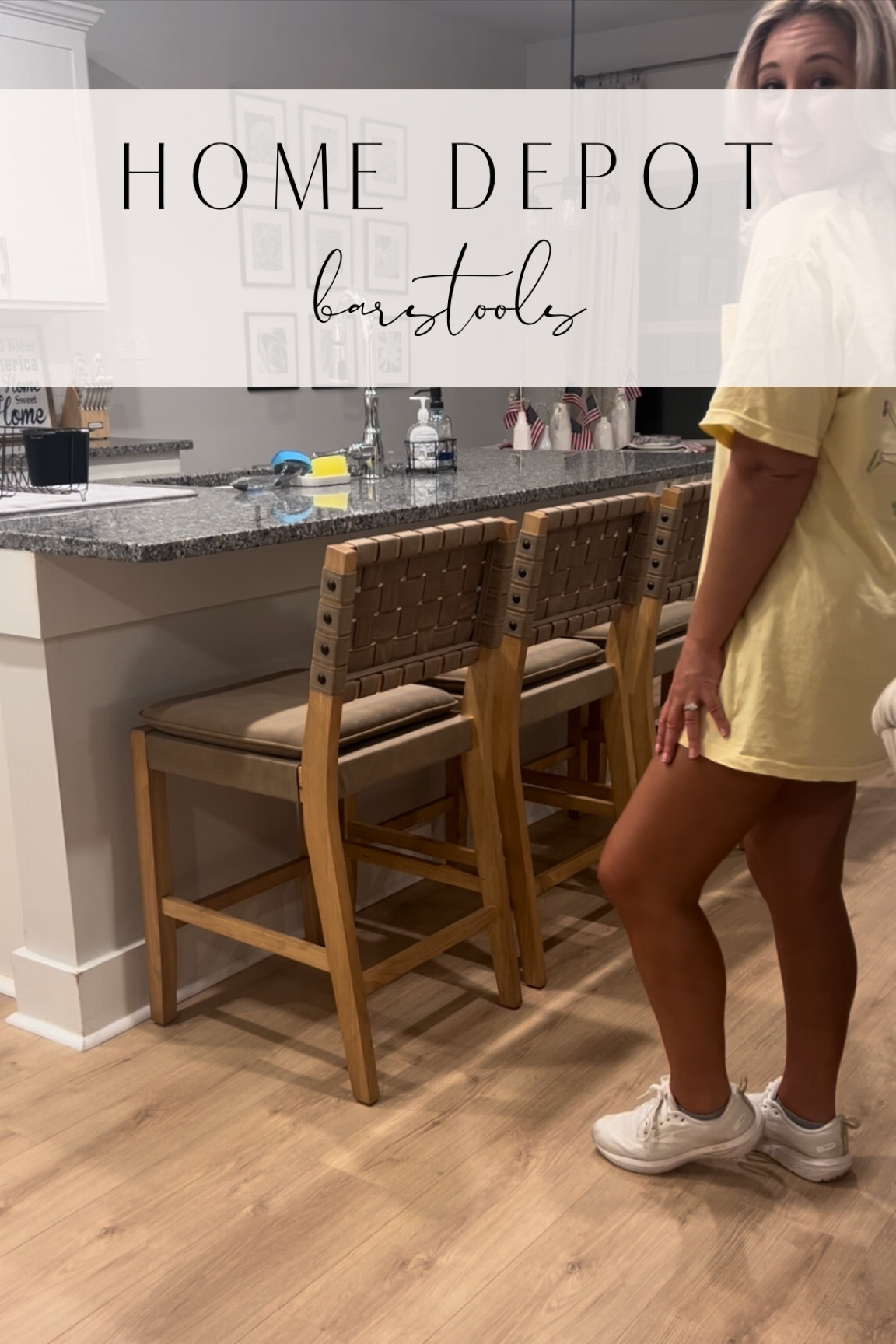 We finally got some barstools!!! 

#LTKHome