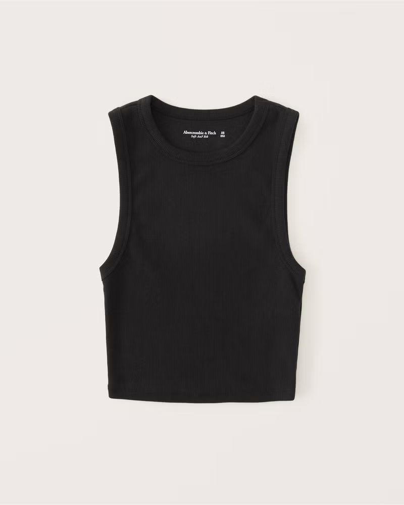 Essential Rib Tuckable Crew Tank | Abercrombie & Fitch (US)