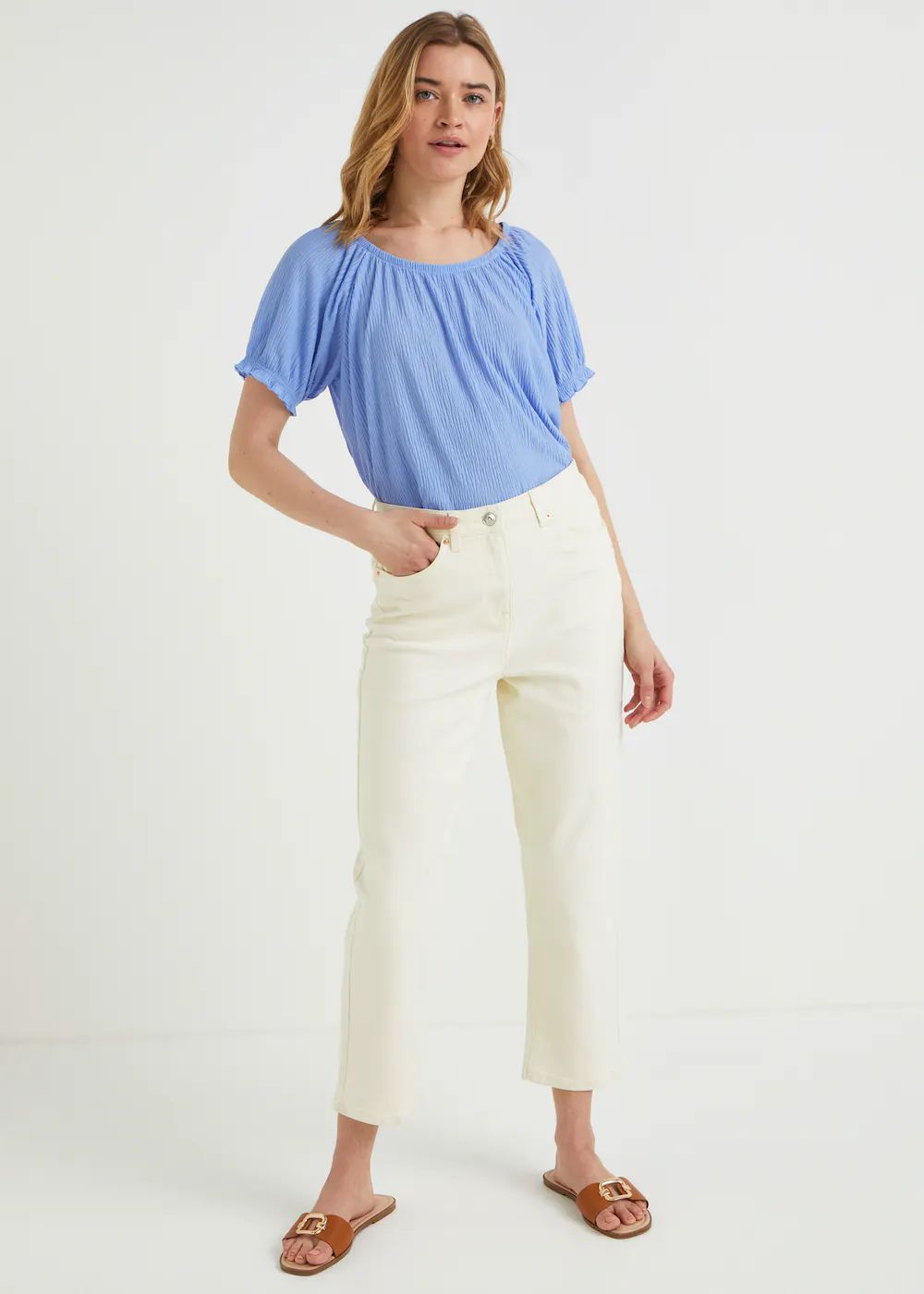 Ecru Ava Mom Jeans – Cream | Matalan (UK)