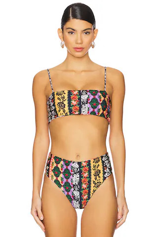 Agua Bendita x REVOLVE Brietta Reversible Bikini Top in Floral Multi from Revolve.com | Revolve Clothing (Global)