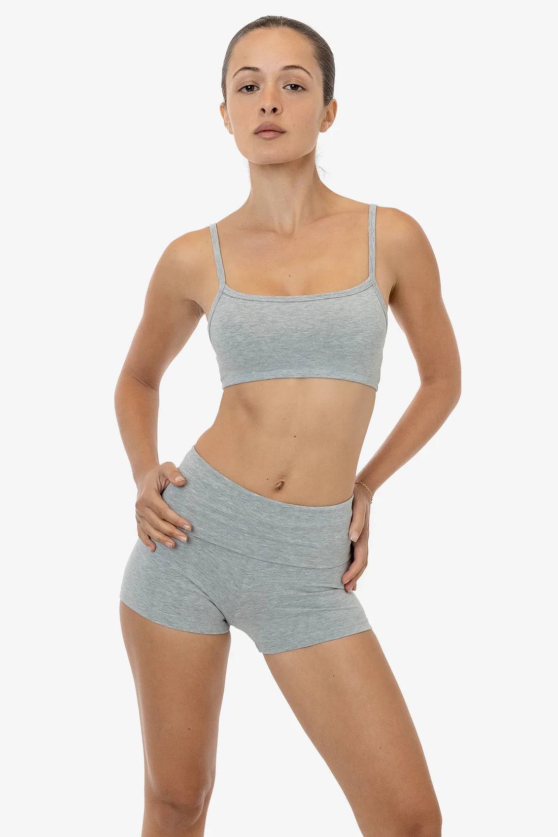 8319GD - Garment Dye Yoga Shorts | Los Angeles Apparel
