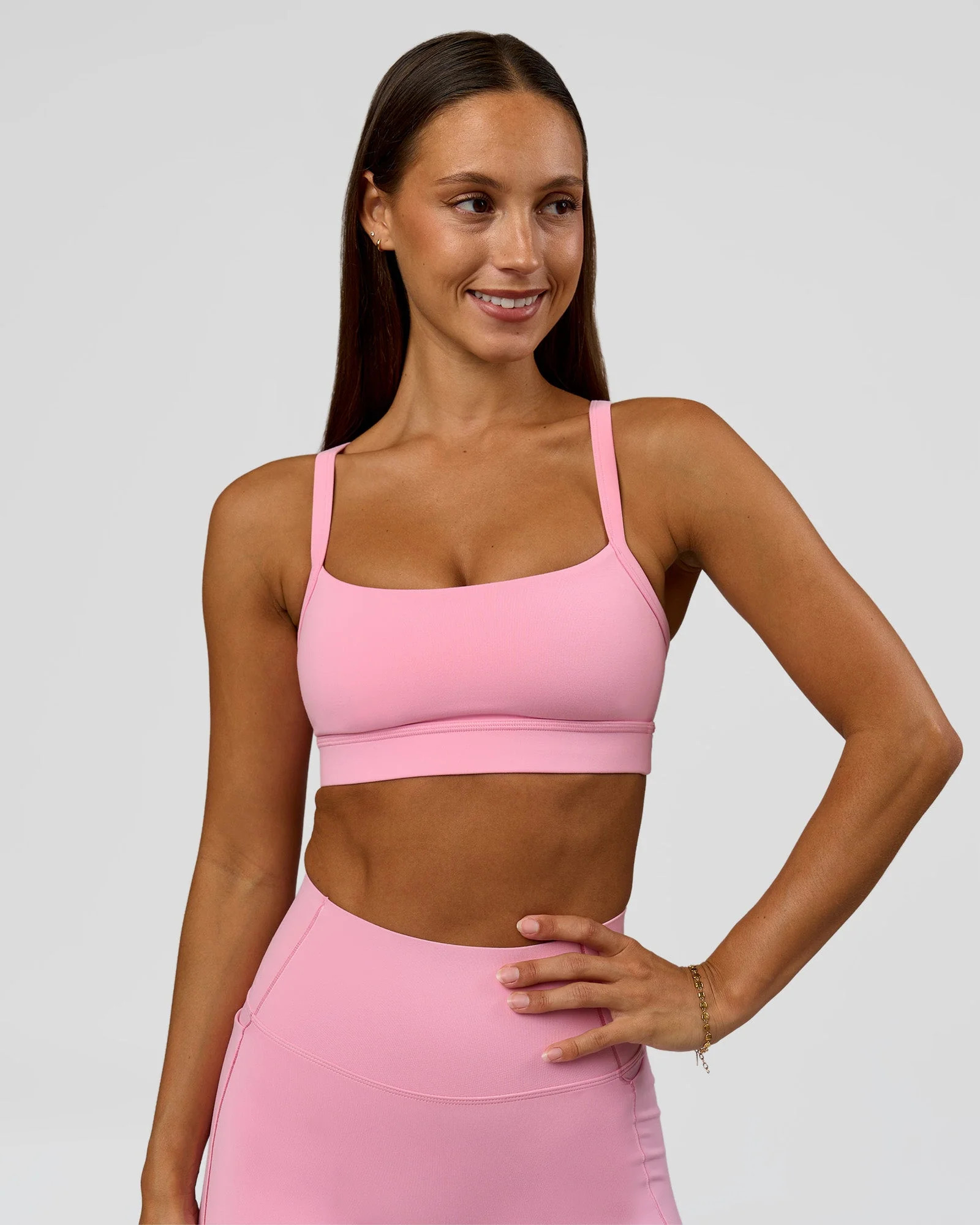 Momentum Sports Bra - Pink Rose | LSKD | LSKD