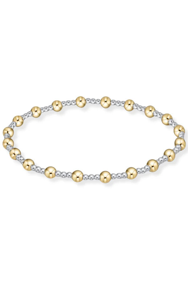 enewton Sincerity Pattern Mixed Metal 4mm Bead Bracelet | The Willow Tree