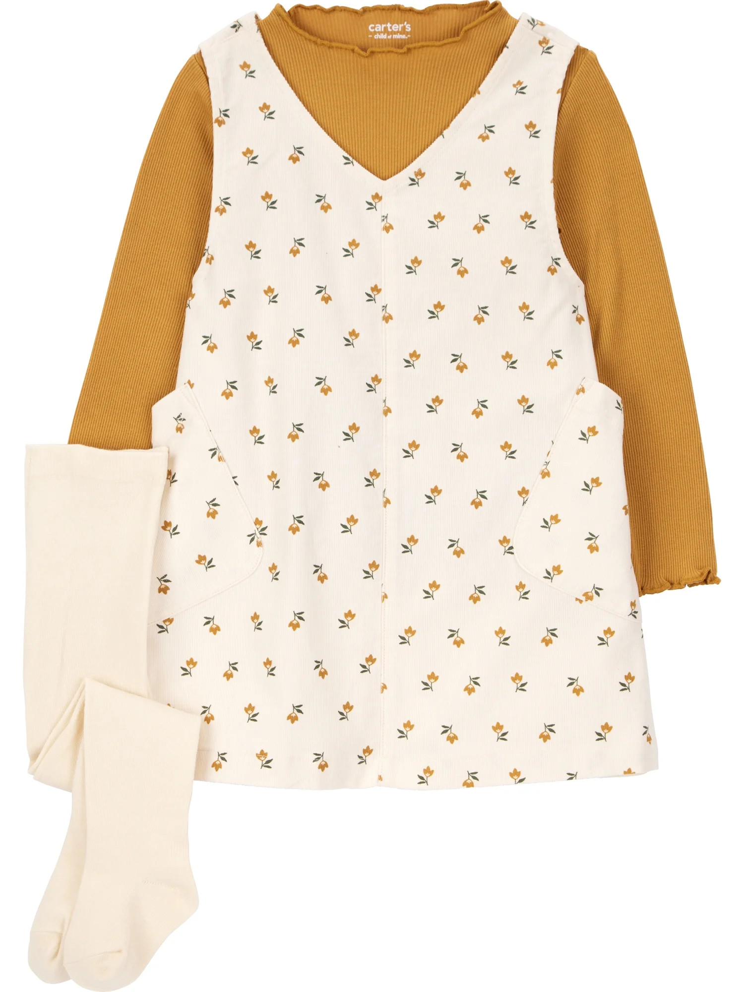 Carter's Child of Mine Toddler Girl Dress Set, 3-Piece, Sizes 12M-5T | Walmart (US)