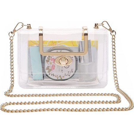 Transparent Clutch Clear Purse Crossbody Shoulder Bags Stadium Approved Bags | Walmart (US)