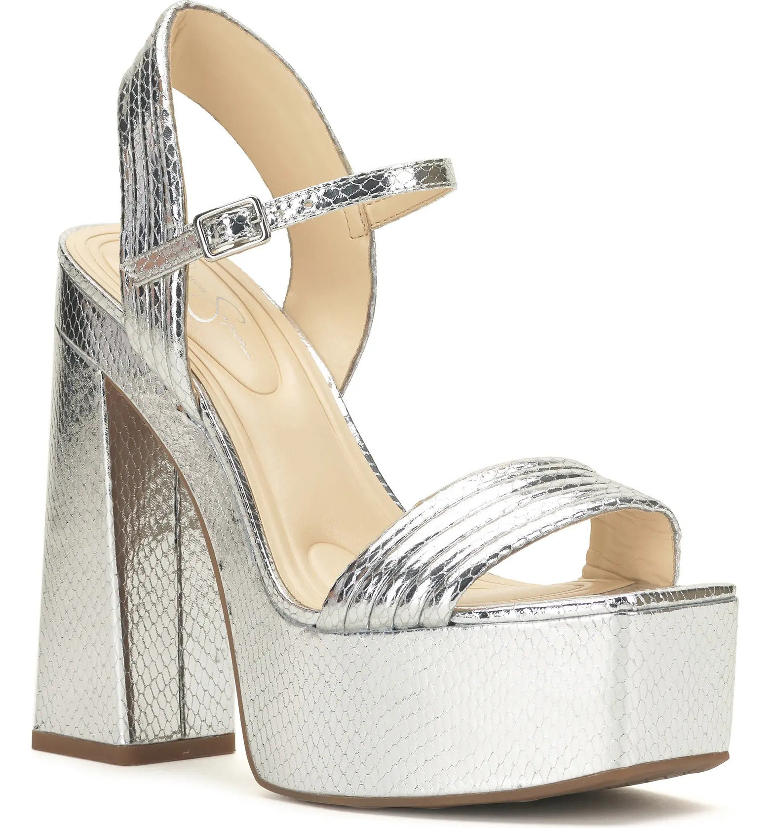 Jessica Simpson Bautista Metallic Platform Sandal | Nordstrom | Nordstrom