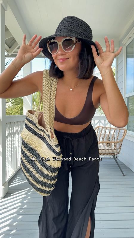 The teeny gold shell on the bag got me…but so did everything else I grabbed from the latest @walmartfashion drops! #walmartpartner #walmartfashion 

•The bucket hat has an adjustable cinch inside, so your hat won’t fly off into the ocean 
•The pants AND dress come in a white option too!
•These sandals are actually COMFY, with a soft padding
•The bag is DARLING. Period. 

Beach outfit, summer, Mother’s Day gifts 

#LTKshoecrush #LTKtravel #LTKswim