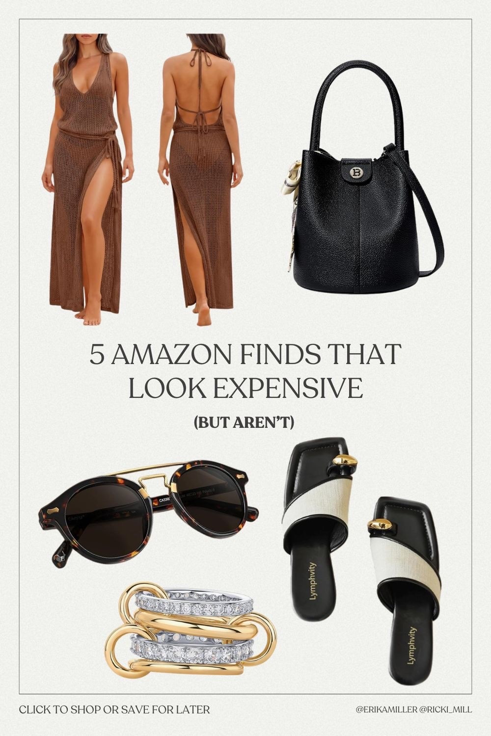 Proof that you don’t need a designer budget to look like you have one. This crochet cover up dress, structured bucket bag, stacked gold rings, tortoiseshell sunglasses and strappy slides all look straight out of a luxury look book!

#LTKootd #LTKgrwm #LTKdayinmylife