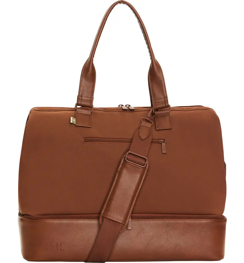 Béis The Weekender Canvas & Faux Leather Bag | Nordstrom | Nordstrom