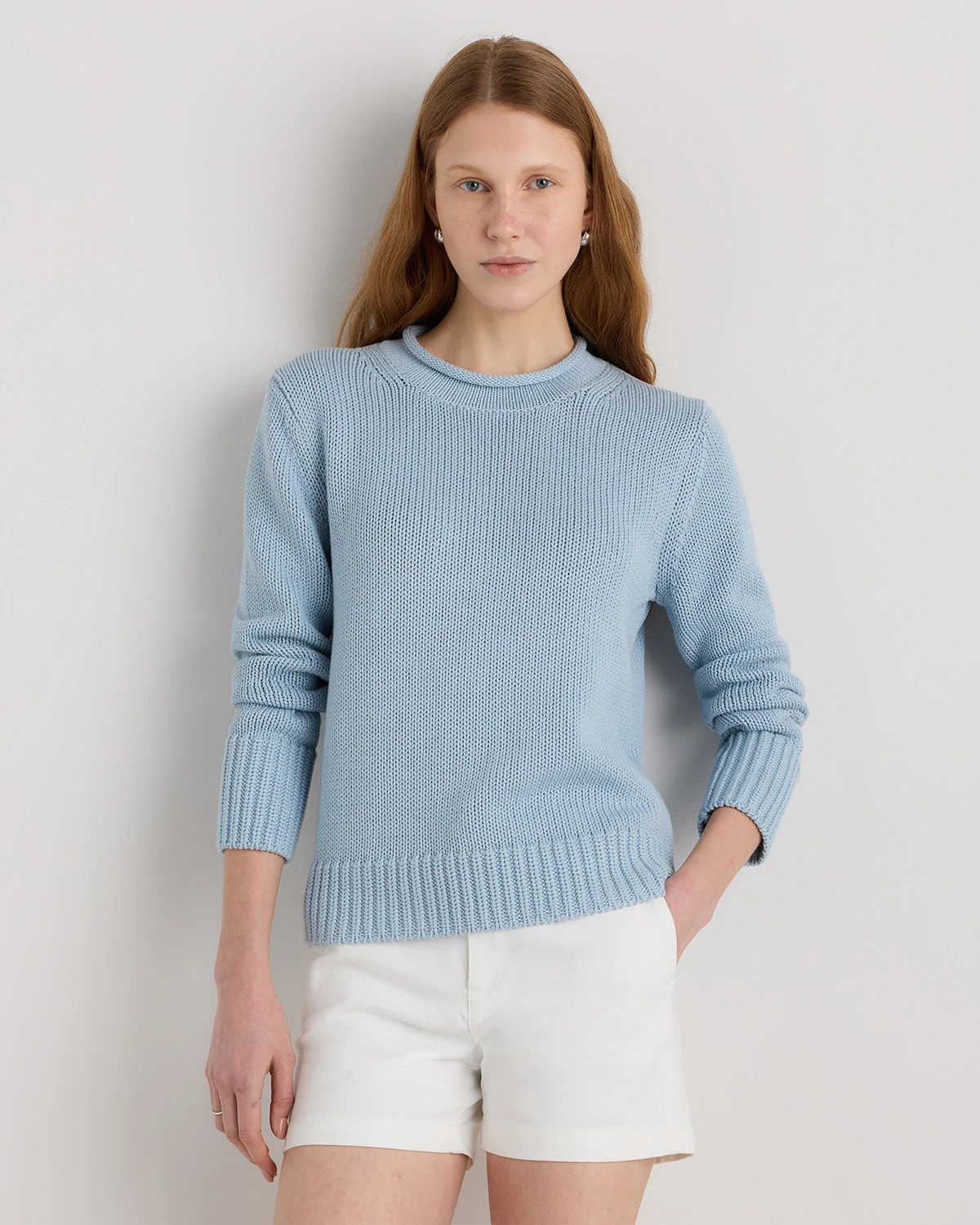 100% Organic Cotton Roll Neck Sweater | Quince