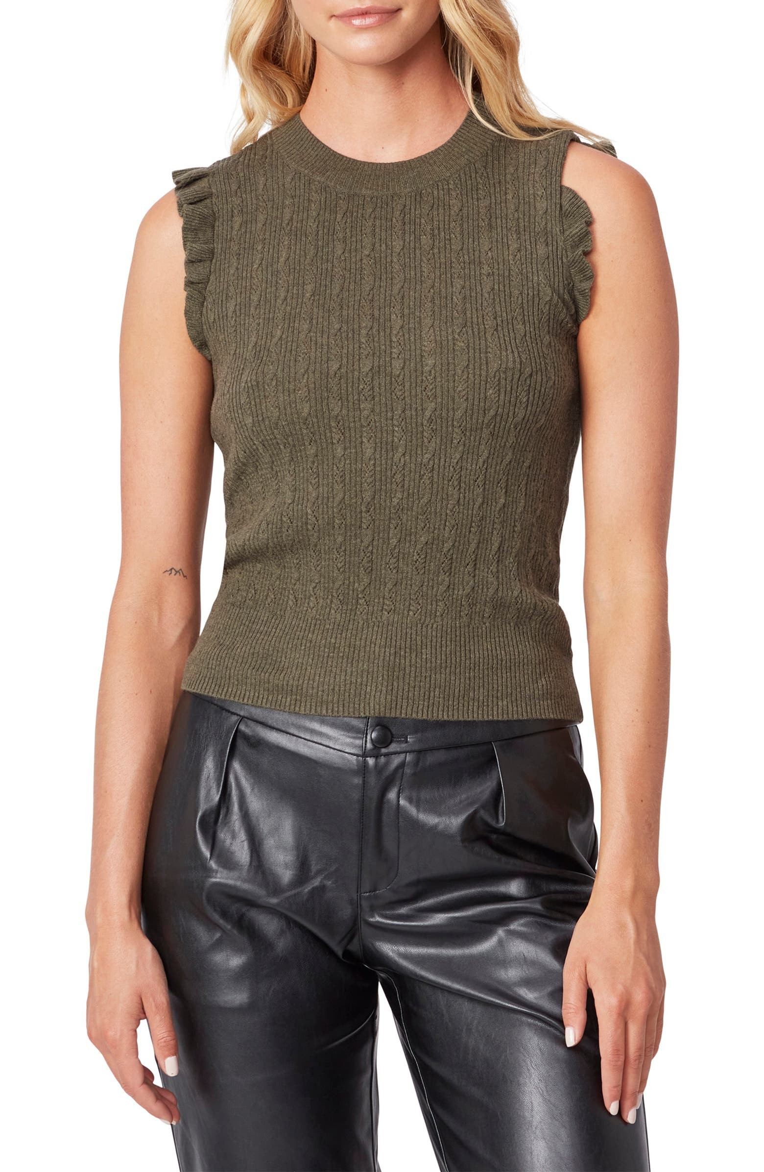 Gardenia Sleeveless Ruffle Sweater | Nordstrom | Nordstrom