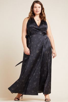 Starry Night Plus Wrap Maxi Dress | Anthropologie (US)