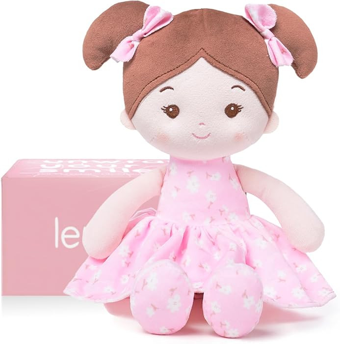 LeyaDoll Soft Baby Doll Toys (12''), My First Baby Rag Doll for 1 Year-Old Girl Birthday Gift, Ch... | Amazon (US)