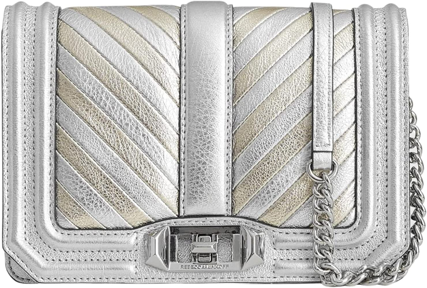 Rebecca Minkoff Chevron Love Quilted Crossbody Bag for Women – Versatile Women’s Crossbody Pu... | Amazon (US)