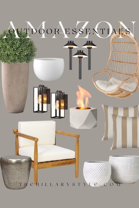 AMAZON Outdoor Essentials

Patio Furniture, Throw Pillows, Lighting, Fire Pit, Tree Swing, Side Table, Planters.

#LTKSeasonal #LTKhome #LTKstyletip