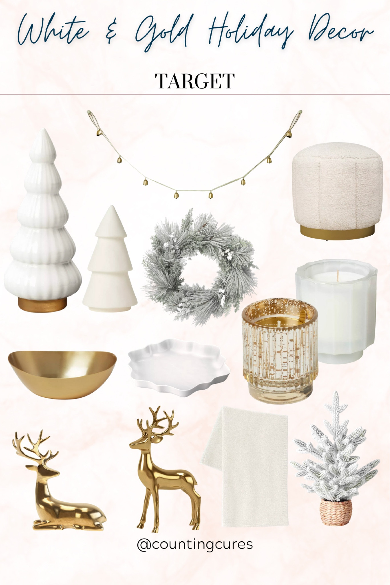 Elevate your holiday decor with these affordable items! #targetfinds #neutraldecor #goldaccents #homedecor

#LTKstyletip #LTKHoliday #LTKhome