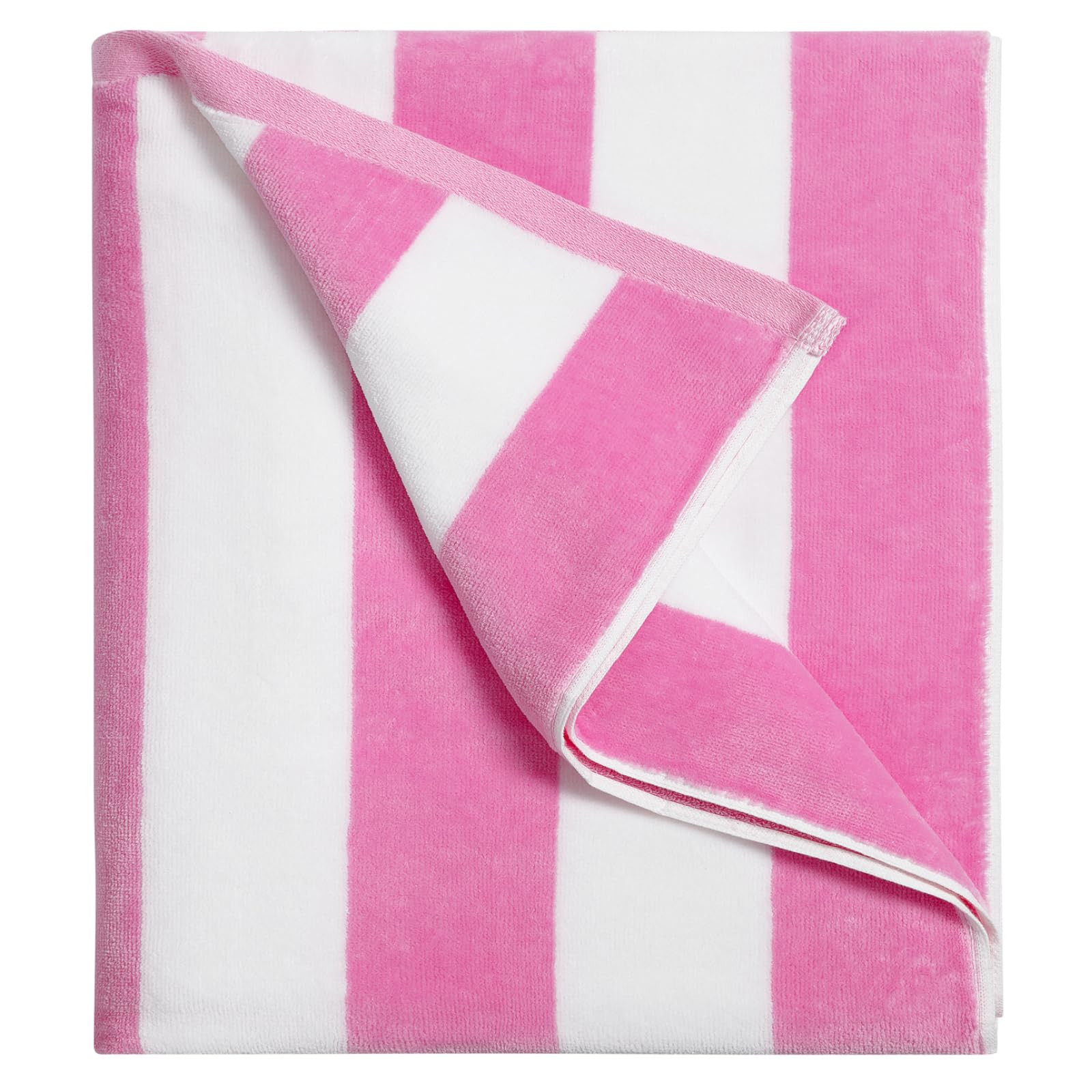 Large Oversized Beach Towel - Big Cotton 36 x 70 Inch Striped Pool Towel, Large Cabana Soft Swimm... | Amazon (US)