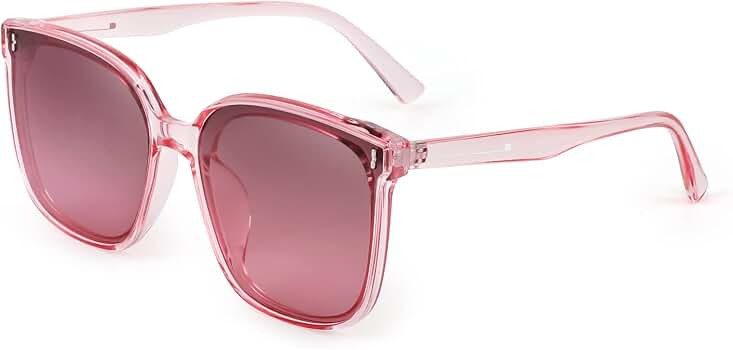 FEISEDY Women Oversized Vintage Polarized Sunglasses Square Cute Trendy Classic Simple Men B2758 | Amazon (US)