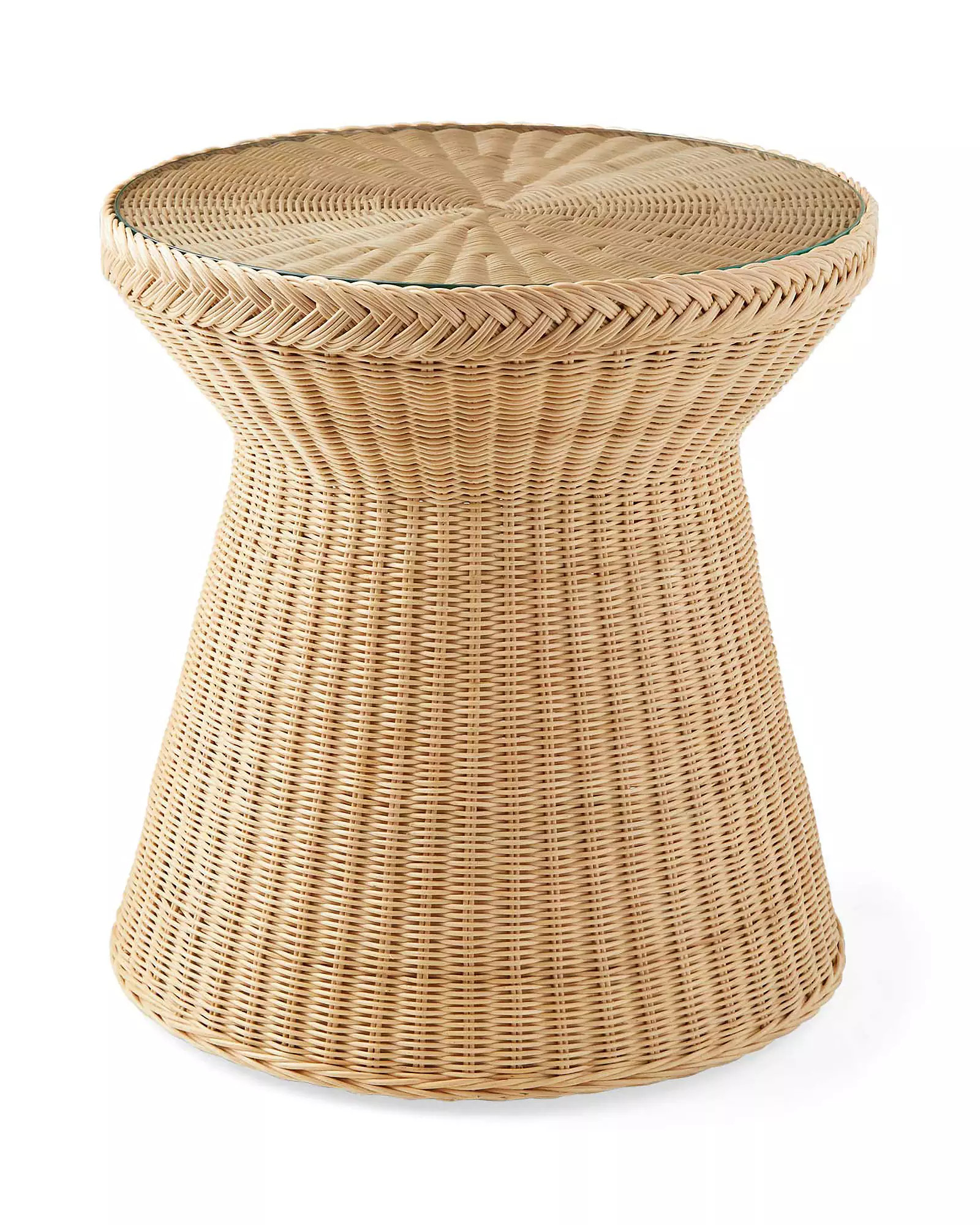 Salinas Rattan Side Table | Serena and Lily