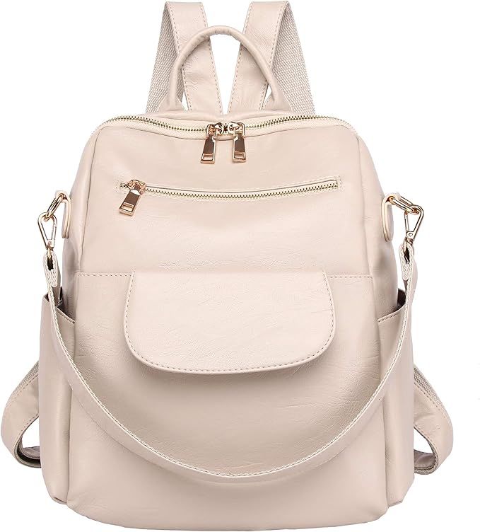 Women Fashion Backpack Purse Waterproof Bookbags Travel Shopping Rucksack Convertible Ladies Shou... | Amazon (US)