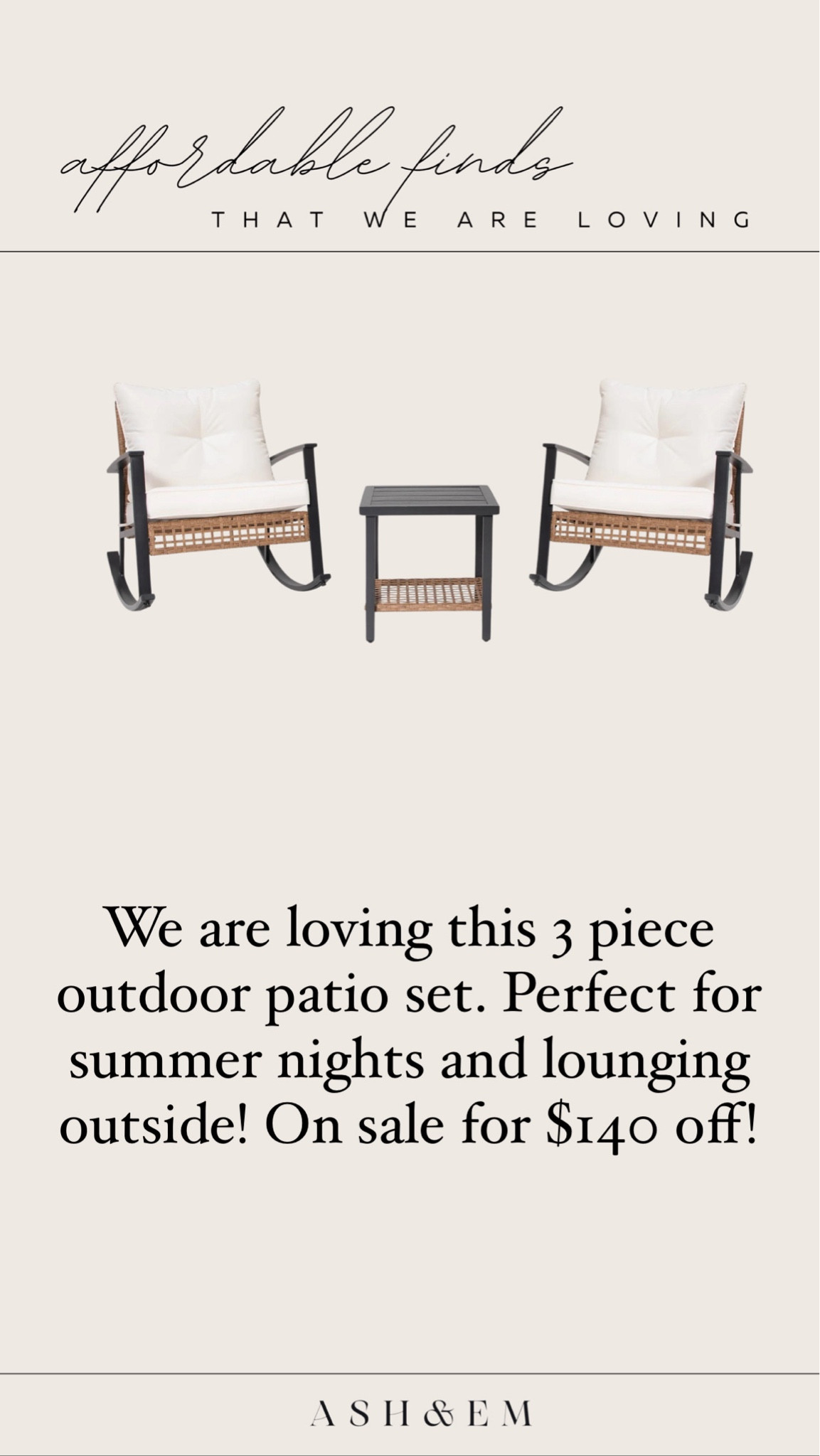 Affordable finds - outdoor furniture - home 

#LTKSeasonal #LTKHome