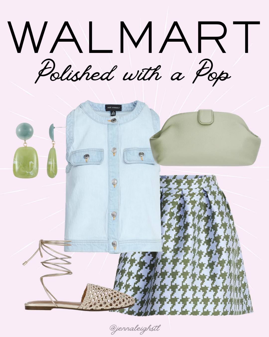 Polished with a Pop

A classic workwear look with a fresh twist, mixing blue and green tones with a timeless houndstooth pattern. It is structured, chic, and perfect for elevating your everyday office style. 

 #LTKootd #LTKMidsize #LTKWorkwear