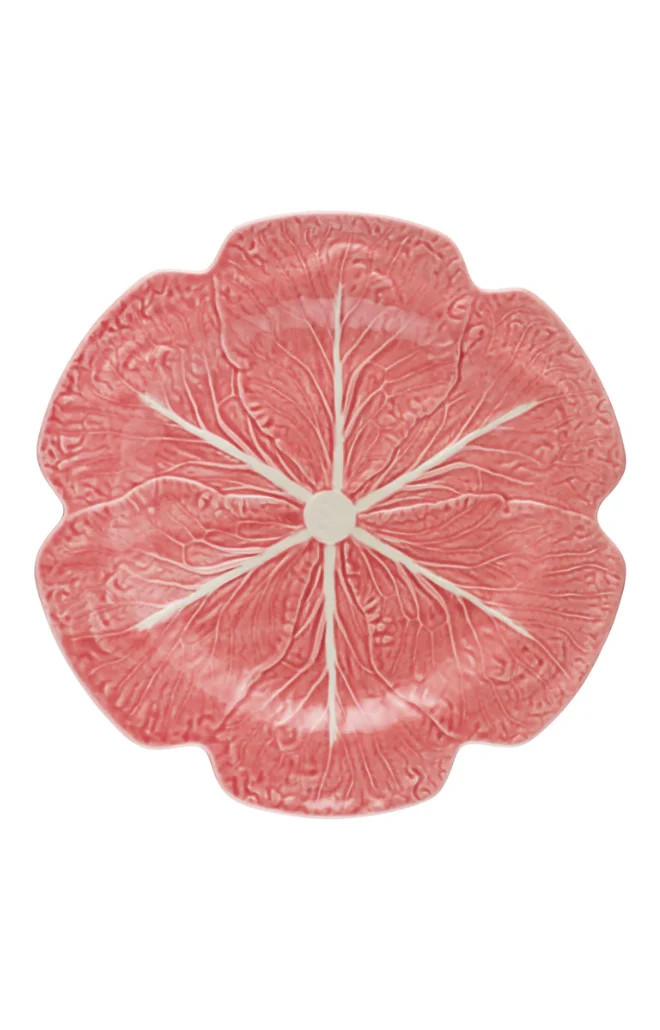 Cabbage Charger Plate in Pink | Over The Moon