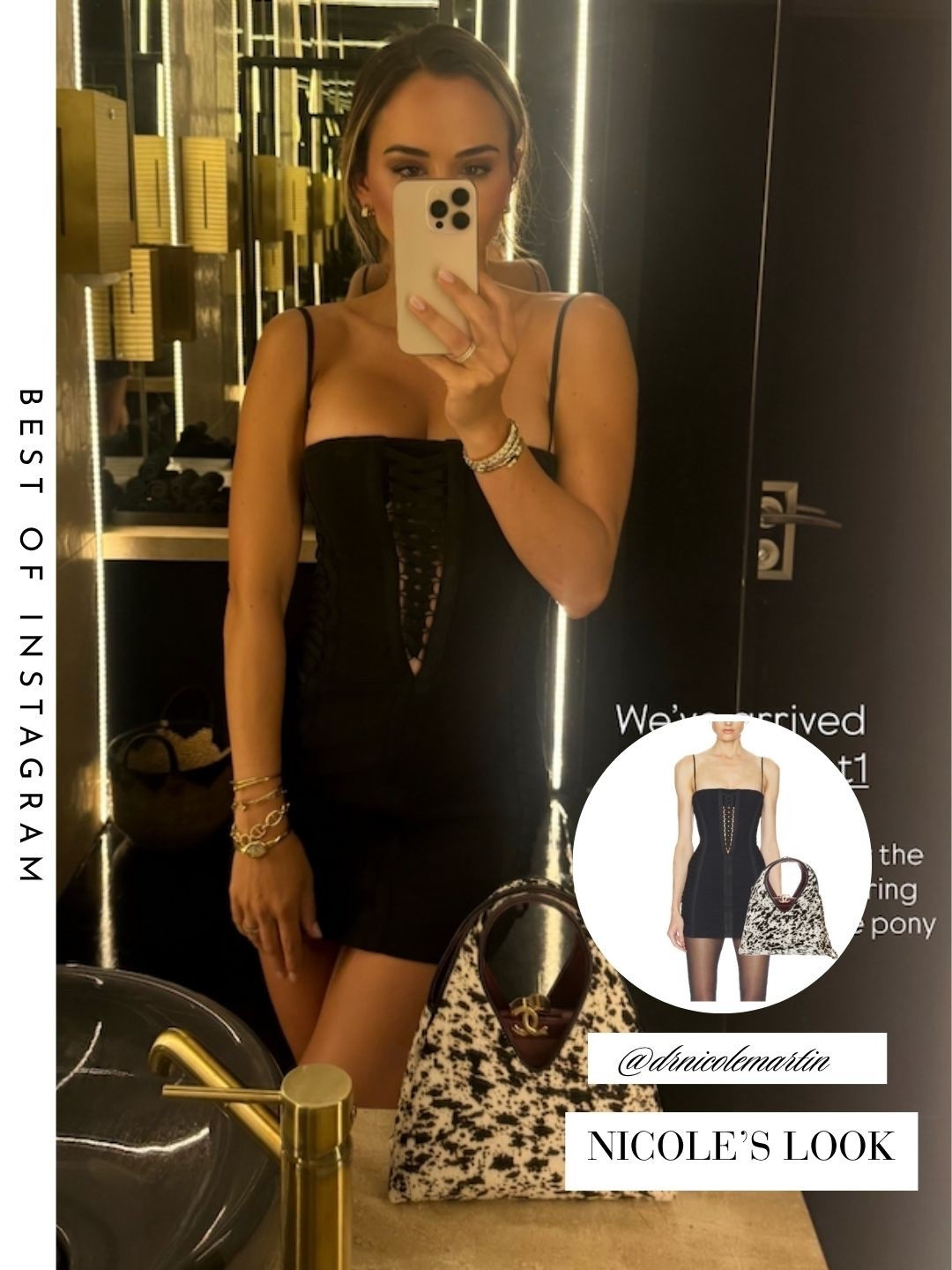 Nicole Martin’s Black Corset Dress 📸 = @drnicolemartin