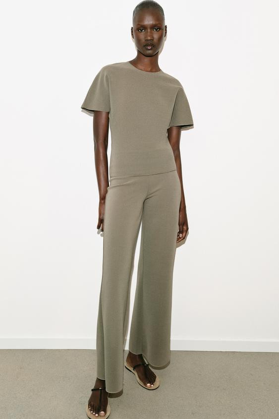 SHORT SLEEVE CUT OUT TOP | Zara US