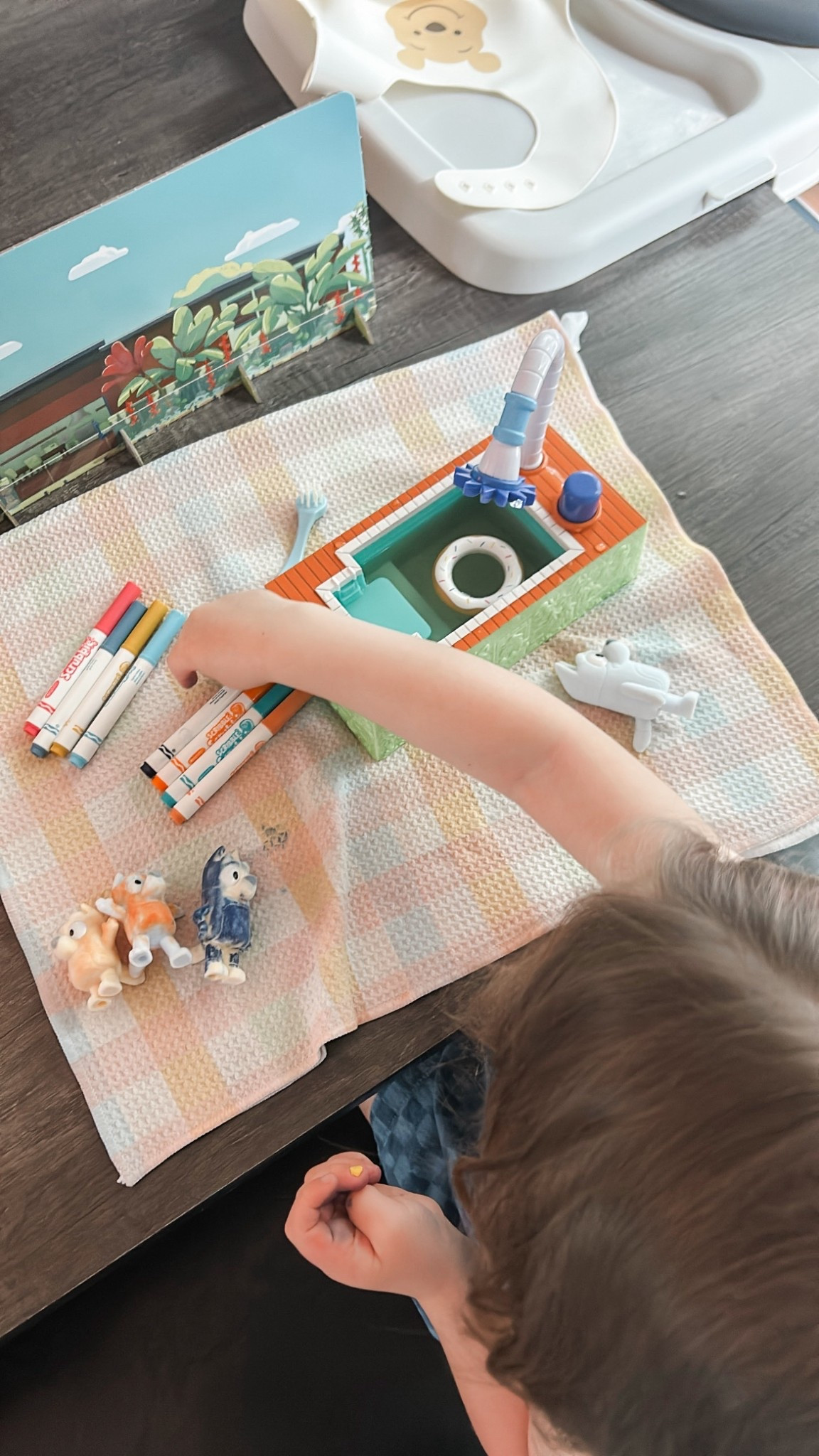 Kept my three year old busy for over an hour! 🩵🧡

#LTKmomlife #LTKKids