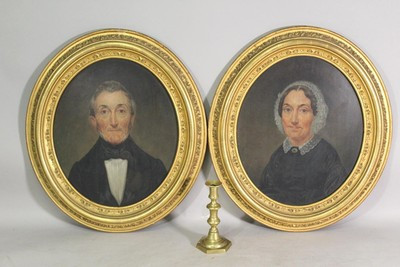 A GREAT PAIR OF 19TH C AMERICAN FOLK ART PORTRAITS OF MAN &amp; WIFE OIL ON BOARD  | eBay | eBay US