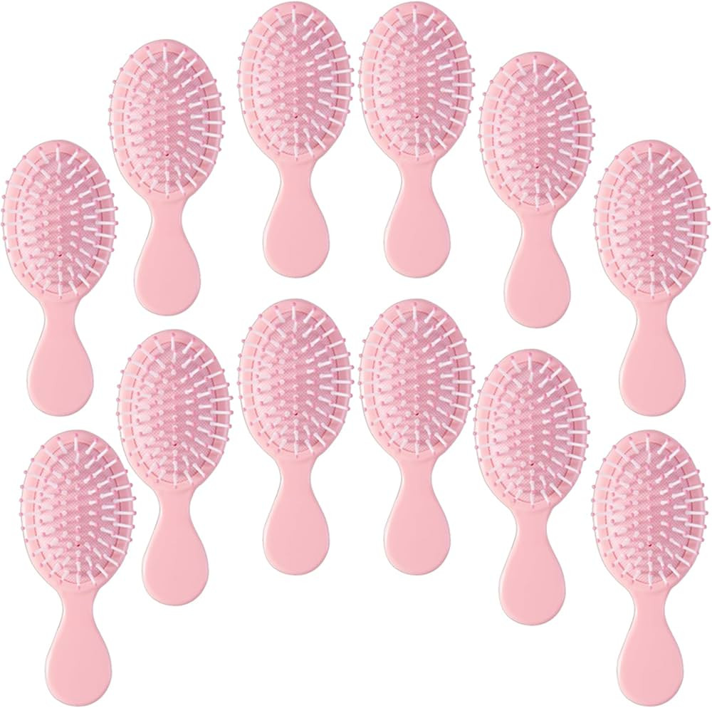 12 pcs Mini Hair Brush,Travel Detangling Brush with Exquisite Packaging Box,Mini Brush for Most H... | Amazon (US)