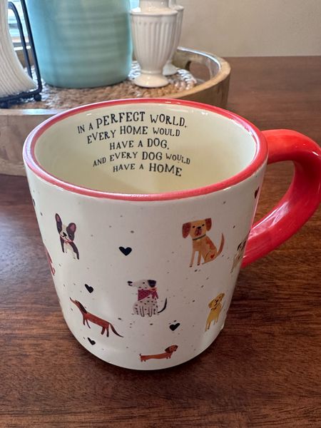 Cutest dog mug ever.❤️🐶 would make such a cute gift too. #dogmom 