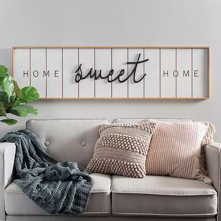 Home Sweet Home Framed Wooden Plaque | Kirkland's Home