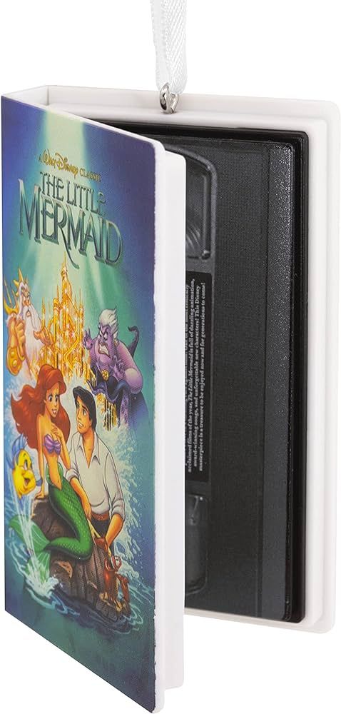 Hallmark The Little Mermaid Retro Video Cassette Case Christmas Ornament, Disney Princess Tree De... | Amazon (US)