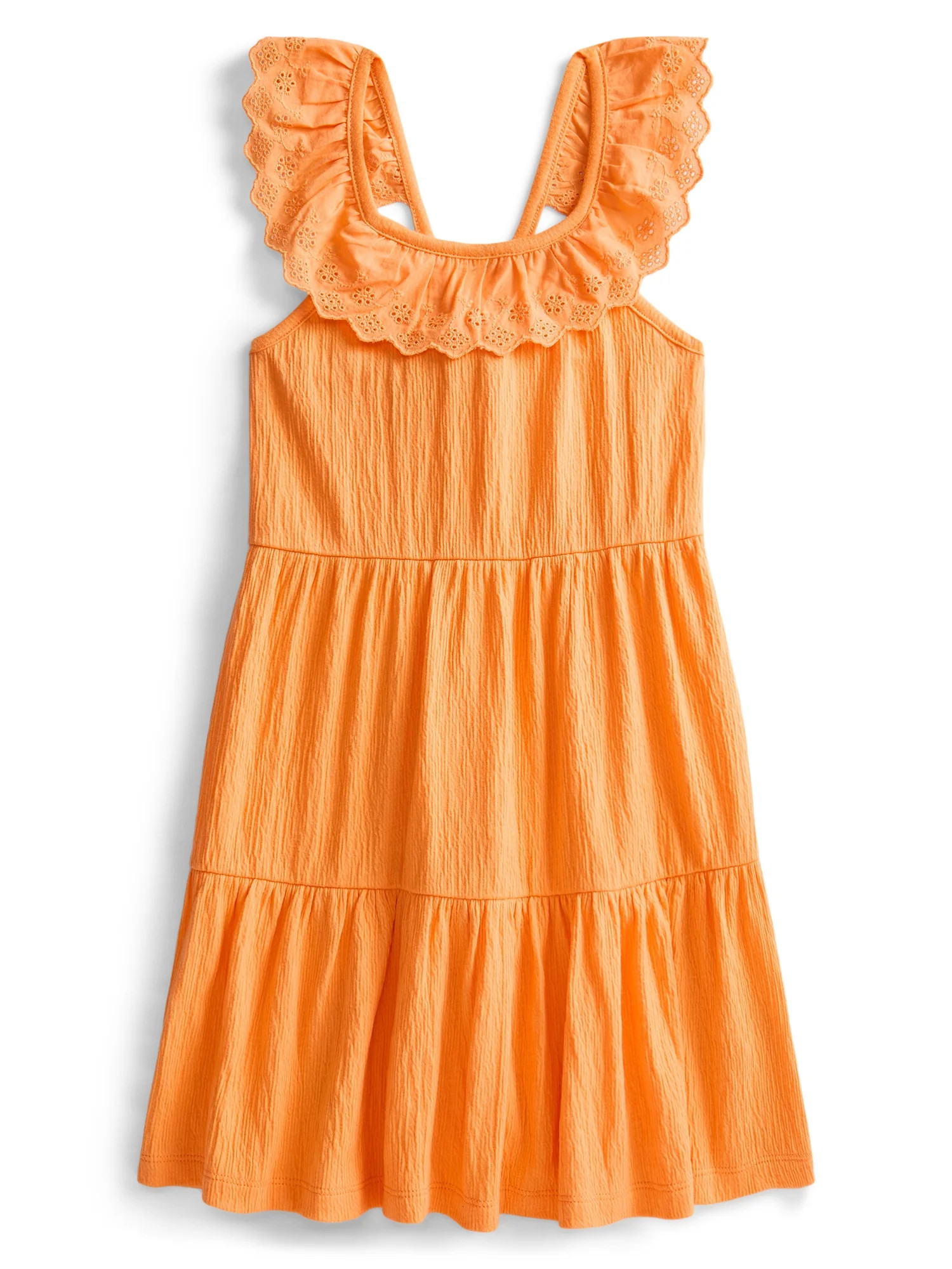 Wonder Nation Girls Eyelet Dress, Sizes 4-18 & Plus | Walmart (US)