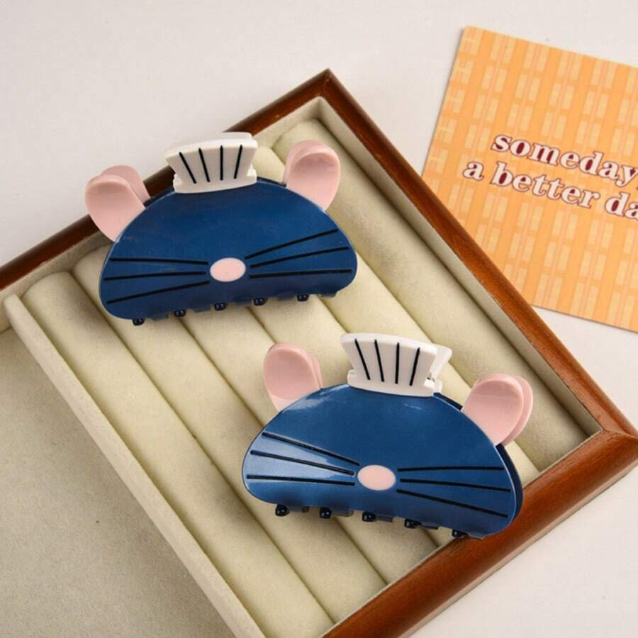 1pc Creative Mouse Shaped Acrylic Hair Clip, Cute Hair Claw Hair Accessory For Daily Hairstyling,... | SHEIN