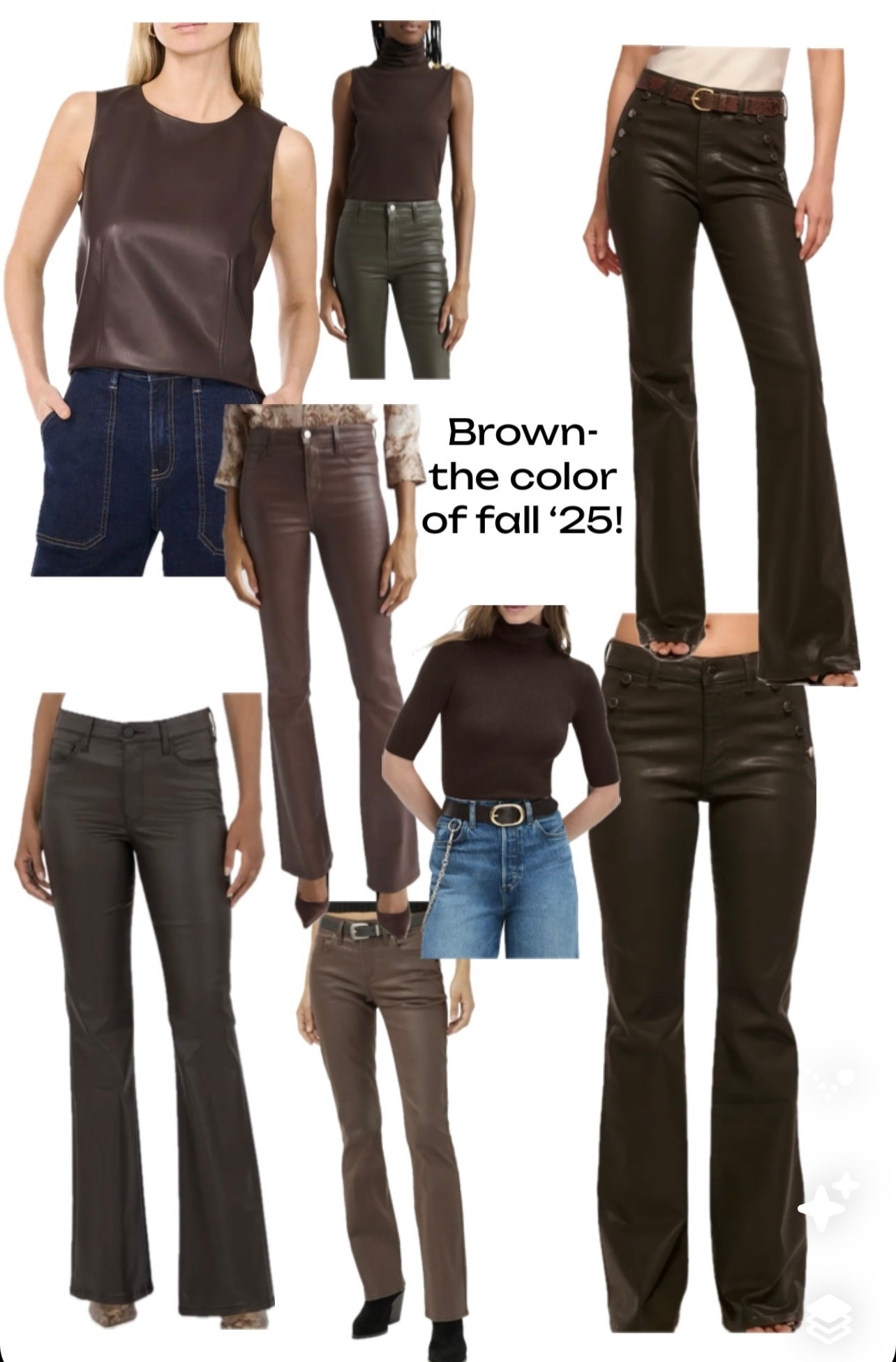 Brown the color of the season!!! Add this fabulous color to your wardrobe this fall!!! Mix this color with denim, white, cream, green, pink and butter yellow!!! 

#LTKMidsize #LTKStyleTip #LTKSeasonal