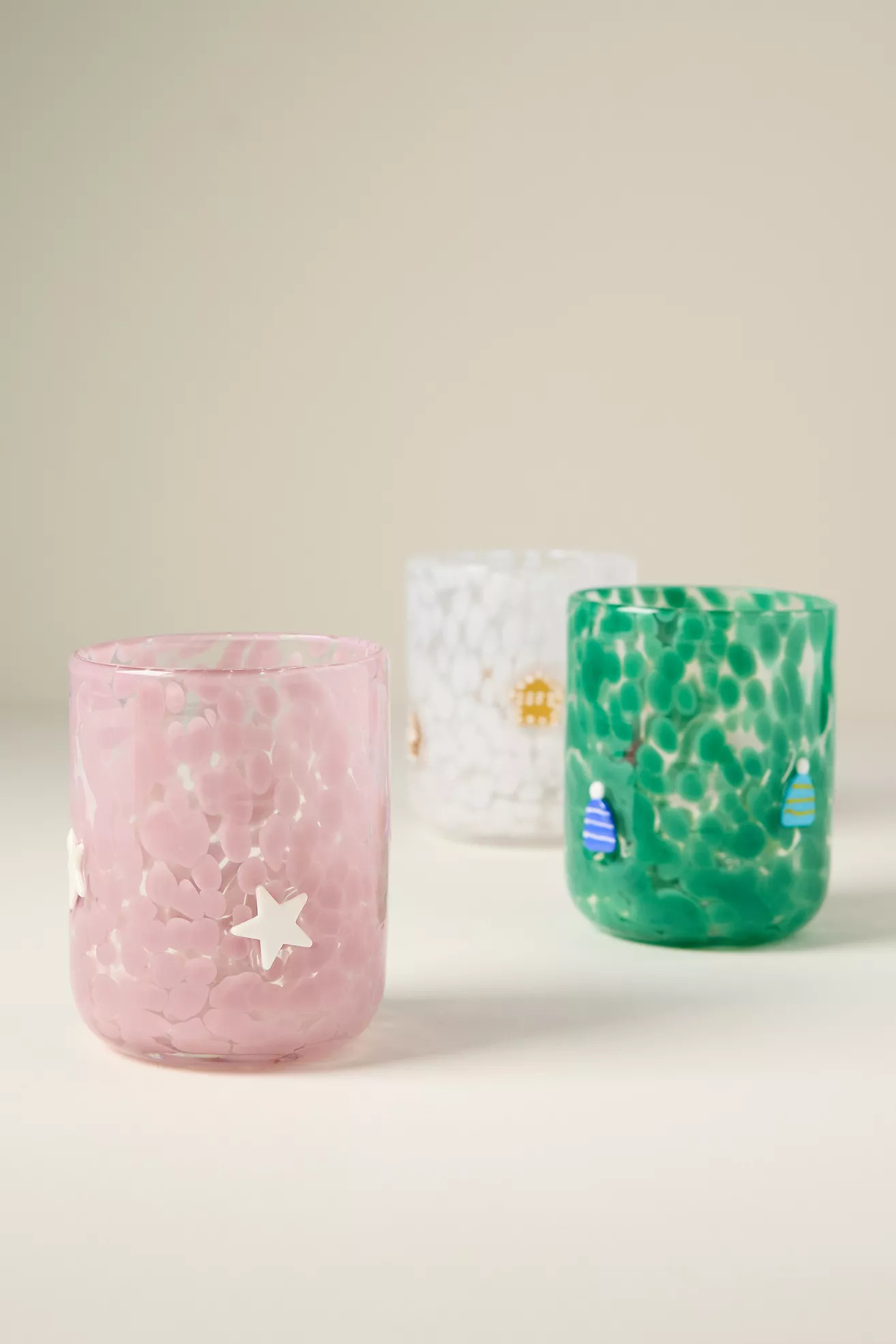 Nesting with Grace Festive Confetti Icon Juice Glass | Anthropologie (US)