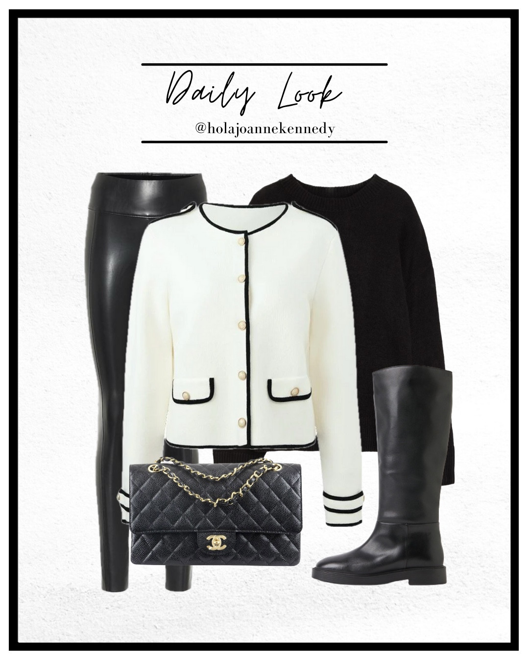 autumn outfit inspo, tonal dressing, black leather leggings outfit, contrast jacket style, chic autumn style, fall fashion looks, black roll neck outfit, riding boots outfit, Chanel bag outfit, UK fashion influencer, luxury autumn wardrobe, November outfit ideas

#LTKeurope #LTKautumn #LTKuk