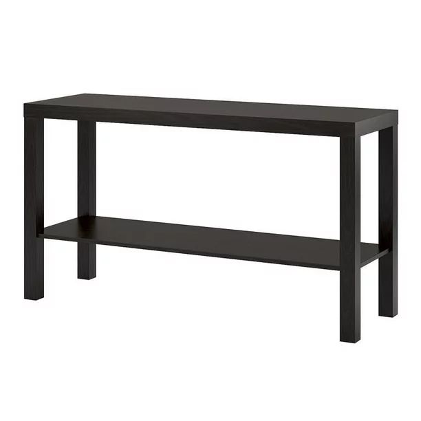 Mainstays Parsons Console Table, Black Oak - Walmart.com | Walmart (US)