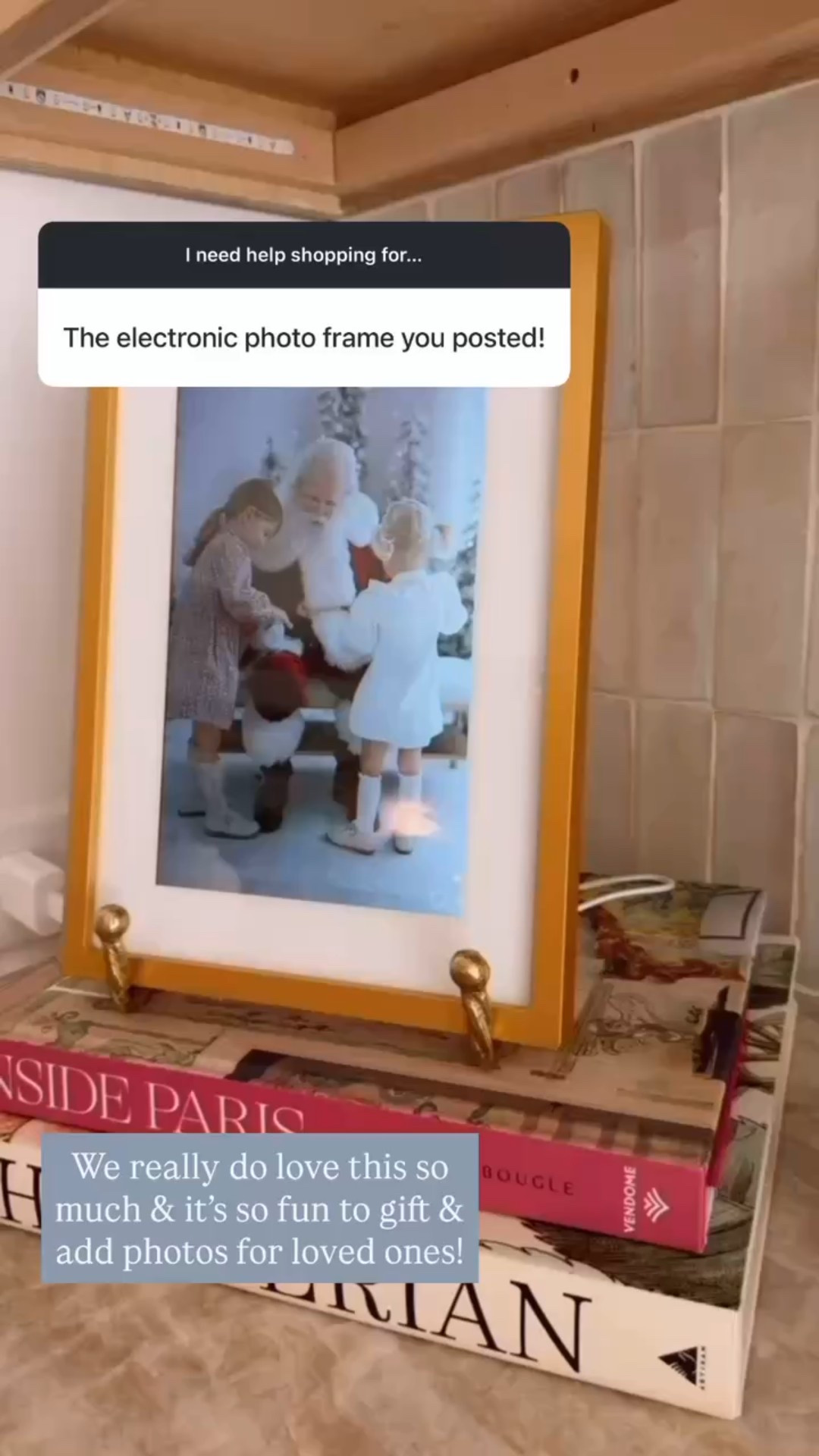 This electronic photo frame is such a sweet gift for parents or grandparents! You can add however many photos, and it will constantly rotate them!

Loverly Grey, gift ideas, digital photo frame, parent gift ideas, grandparent gift ideas 

#LTKGiftGuide