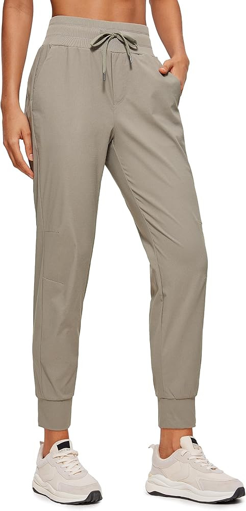 CRZ YOGA Athletic High Waisted Joggers for Women 27.5" - Lightweight Workout Travel Casual Outdoo... | Amazon (US)