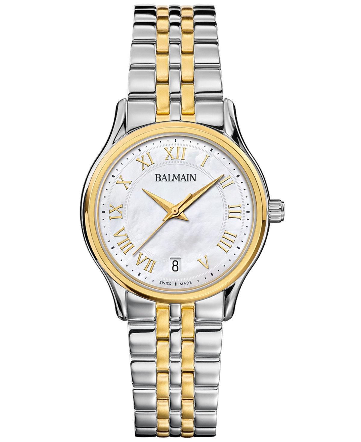 Balmain Women's Swiss Beleganza Two-Tone Stainless Steel Bracelet Watch 32mm - Silver/yellow | Macy's