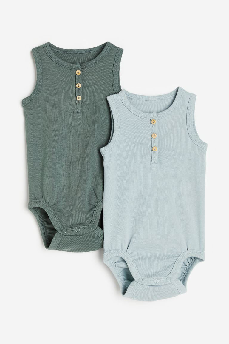 2-pack Cotton Bodysuits | H&M (US + CA)