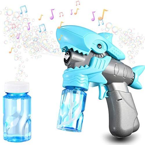Funkprofi Baby Shark Bubble Machine with Music for Kids Outdoor Playing, Colorful Lighting Bubble... | Amazon (US)