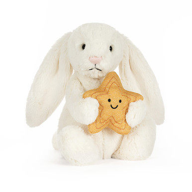 Cream Bunny with Star | Jellycat US