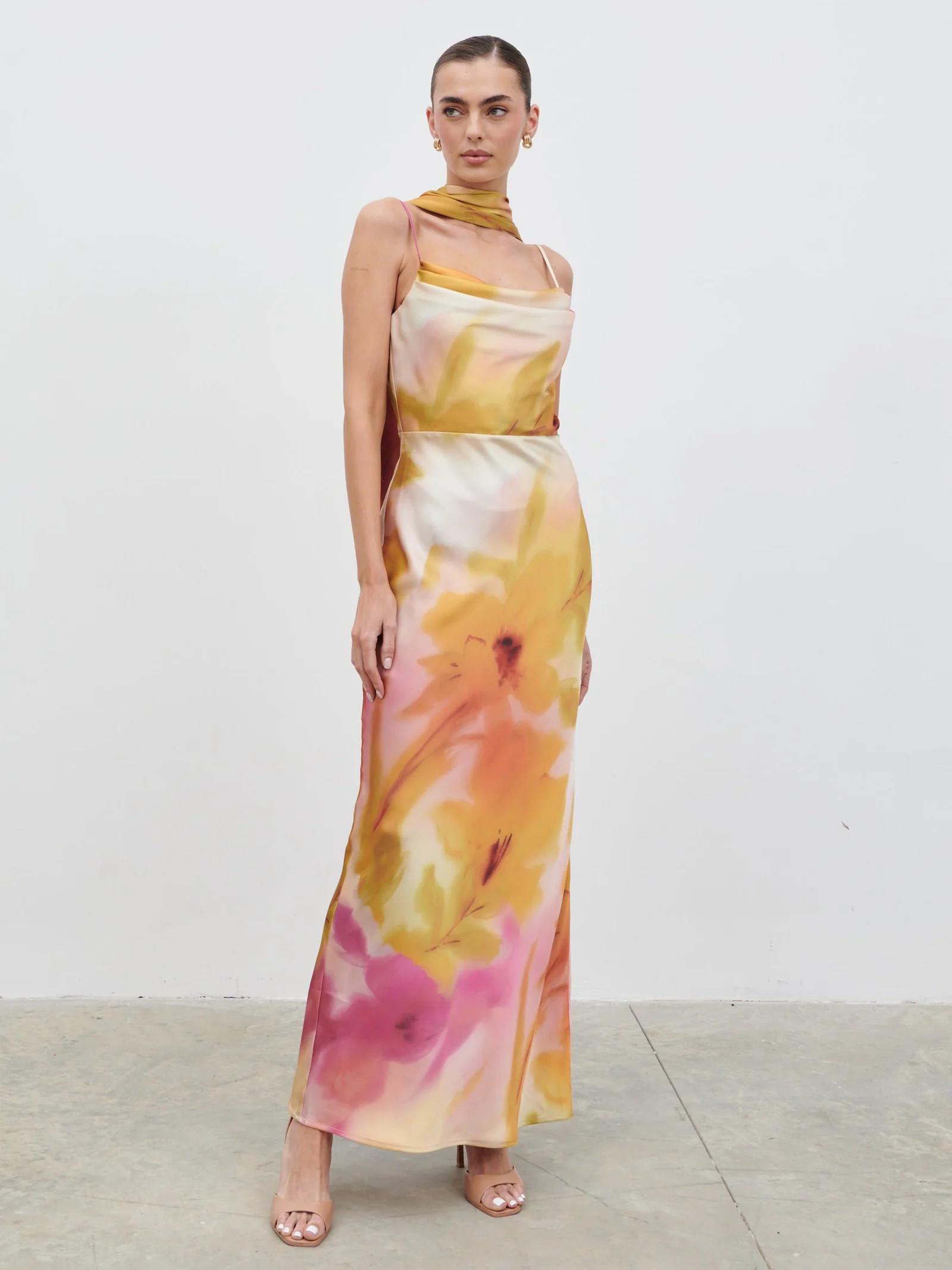 Keisha Scarf Maxi Dress | Pretty Lavish (UK)
